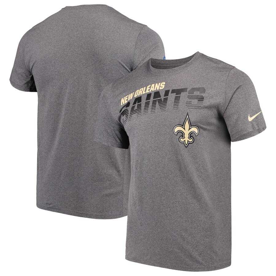 New Orleans Saints Nike Sideline Line of Scrimmage Legend Performance T-Shirt Heathered Gray,We sell and wholesale New Orleans Saints Nike Sideline Line of Scrimmage Legend Performance T-Shirt Heathered Gray on line form chian!